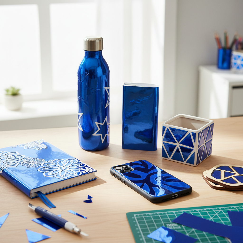 Blue chrome craft projects