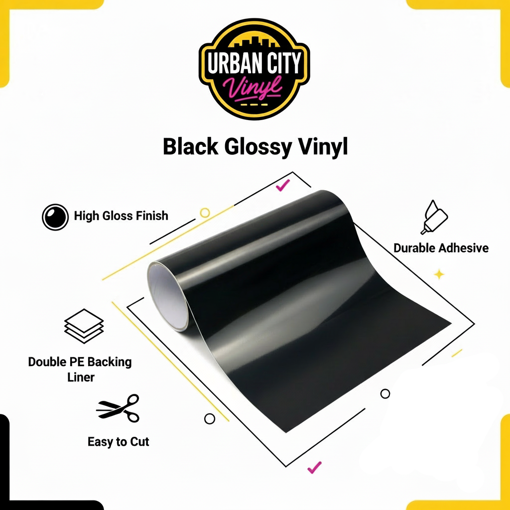 Feature highlights infographic with Urban City Vinyl branding