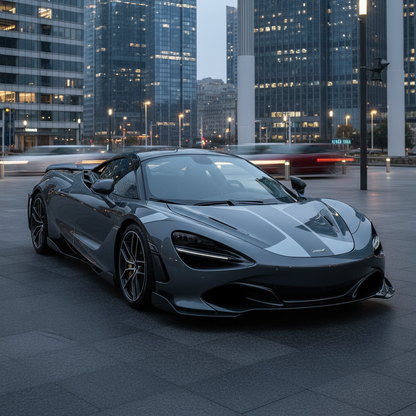 Light Grey Accent Graphics on Supercar