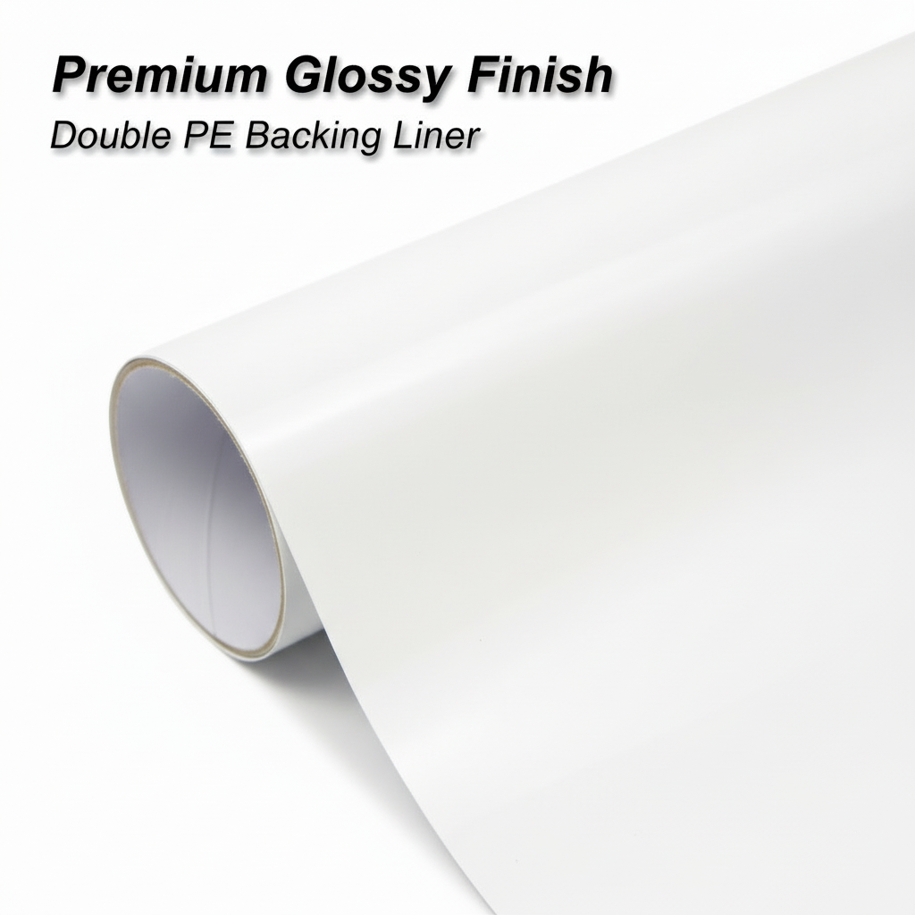 White Premium Glossy Finish Vinyl